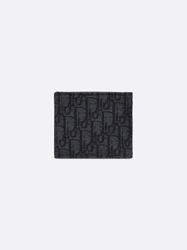 Wallet Black  Oblique Jacquard - DIOR - BALAAN 5