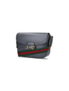 Horsebit Leather Shoulder Bag Grey - GUCCI - BALAAN 3