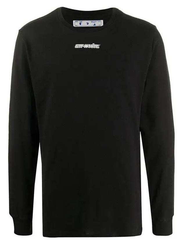 Marker Arrow Logo Long Sleeve T-Shirt Black - OFF WHITE - BALAAN 2