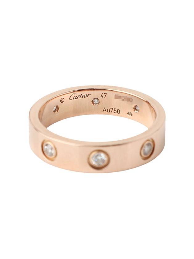 B40508 Pink gold 8P diamond mini love ring size 47 33833 - CARTIER - BALAAN 5