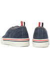 Men's RWB Sole Cotton Low Top Sneakers Navy - THOM BROWNE - BALAAN 7