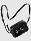 Horsebit 1955 Small Shoulder Bag Black - GUCCI - BALAAN 5