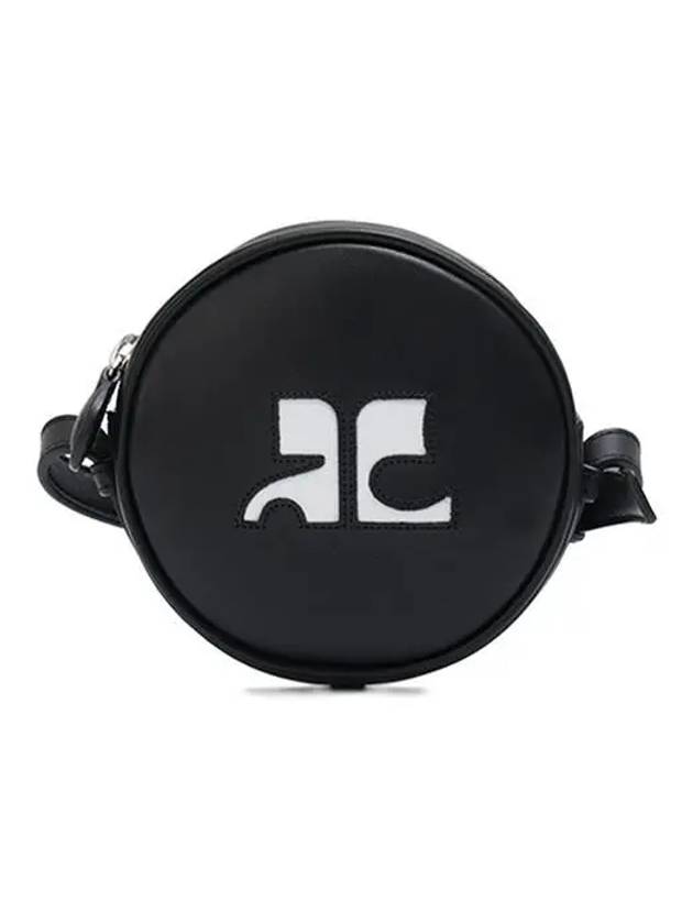 Reedition Logo Circle Shoulder Bag Black - COURREGES - BALAAN 2