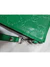 Gucci Men s Pouch GG Embossed Leather Green Clutch Exhibition Grade 625569 - LOUIS VUITTON - BALAAN 3