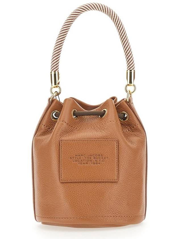 The Leather Bucket Bag Argan Oil - MARC JACOBS - BALAAN 4