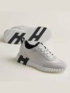 Bouncing Sneakers Calfskin Suede Goatskin Blanc - HERMES - BALAAN 3