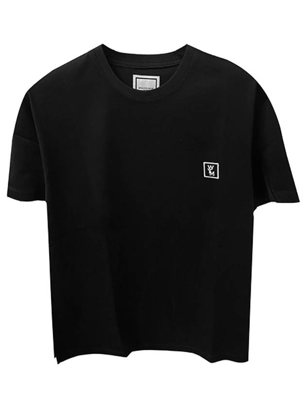 Cotton Back Logo Short Sleeve T-Shirt Black - WOOYOUNGMI - BALAAN 2