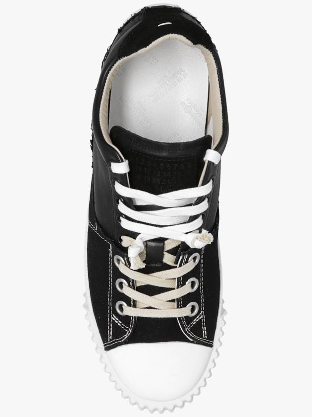 New Evolution Leather Low Top Sneakers Black - MAISON MARGIELA - BALAAN 7