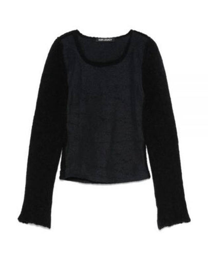 Inverse Round Neck Knit Top Black - OUR LEGACY - BALAAN 2