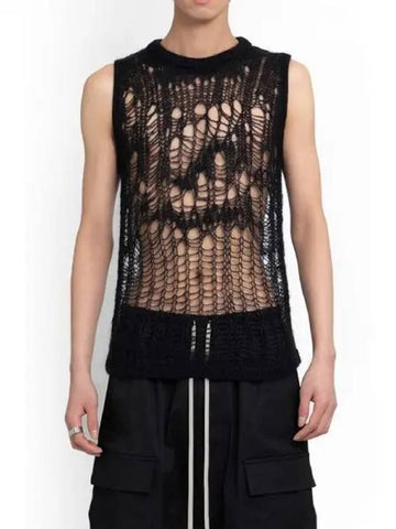 Rick Owens Lido Spider Net Tank Top 271684 - RICK OWENS - BALAAN 1