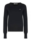 ORB Logo Knit Top Black - VIVIENNE WESTWOOD - BALAAN 2