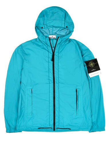 Skin Touch Wappen Patch Hooded Jacket Blue - STONE ISLAND - BALAAN 1