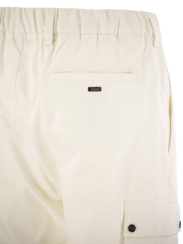 Mechanical stretch twill cargo trousers - HERNO - BALAAN 4