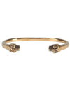 Twin Skull Bracelet Gold - ALEXANDER MCQUEEN - BALAAN 1