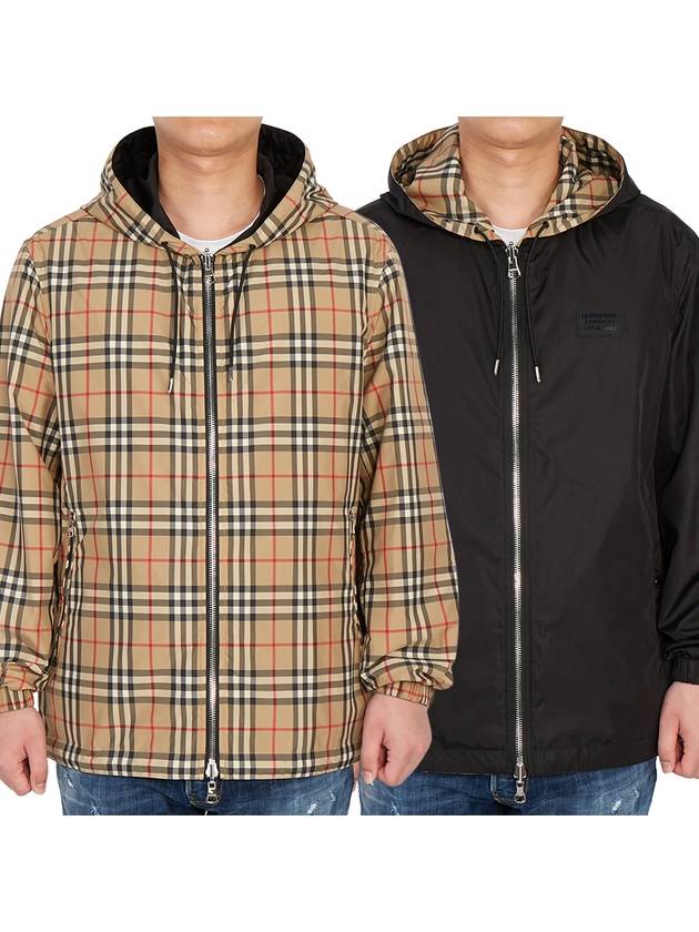 Reversible Vintage Check Hooded Jacket Archive Beige - BURBERRY - BALAAN 2