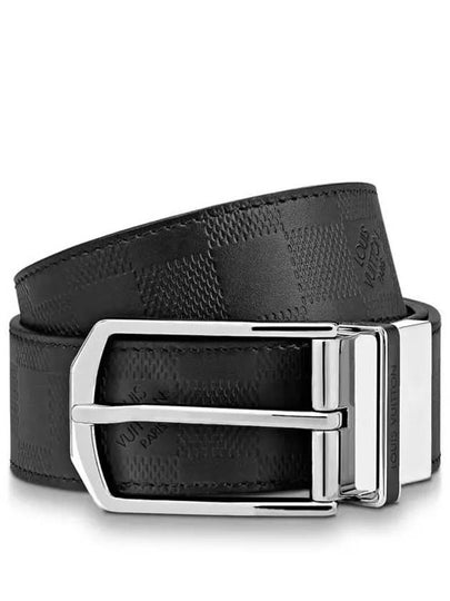 Slender 35MM Reversible Leather Belt Black - LOUIS VUITTON - BALAAN 2