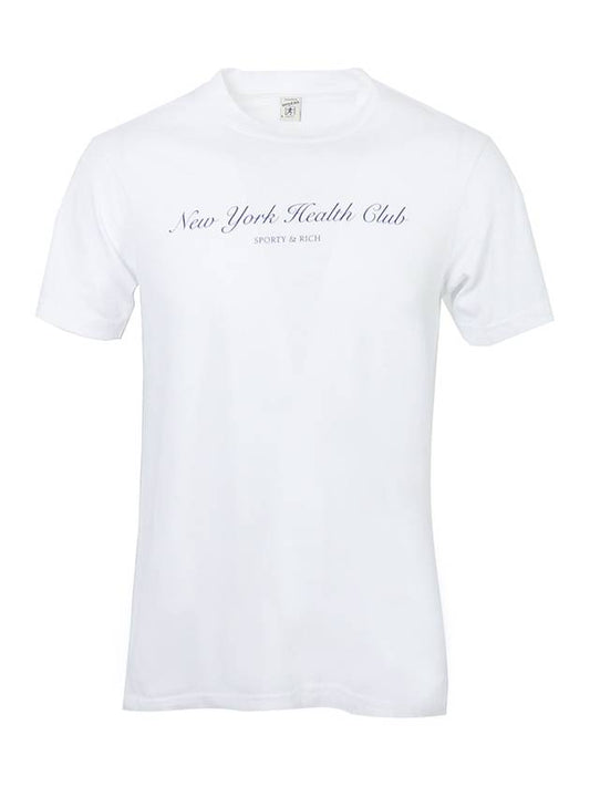 NY Health Club Short Club T-Shirt White - SPORTY & RICH - BALAAN 2