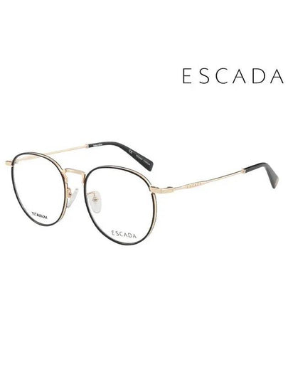 Glasses Frame VES968F 0A01 Round Titanium Men Women - ESCADA - BALAAN 2