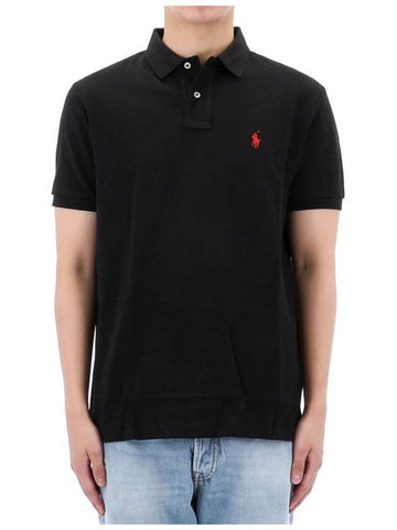 Polo custom slim fit mesh t shirt 710782592 001 - RALPH LAUREN - BALAAN 1