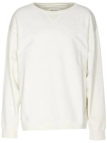 Numbering Logo Cotton Sweatshirt White - MAISON MARGIELA - BALAAN 1