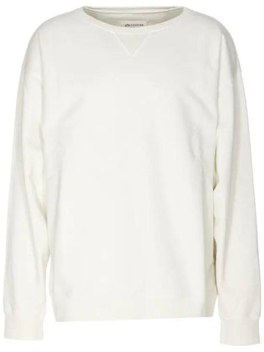 Numbering Logo Cotton Sweatshirt White - MAISON MARGIELA - BALAAN 1