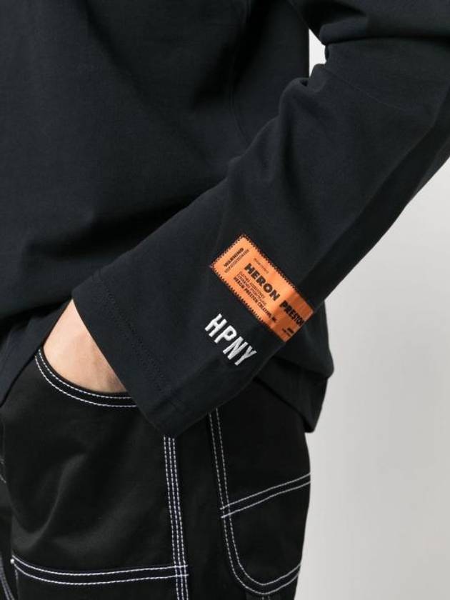 HPNY Logo Embroidered Turtleneck Black - HERON PRESTON - BALAAN 6