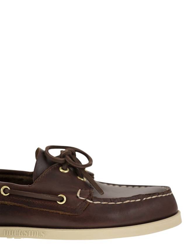 Tokyuside Portland CRMX Leather Boat Brown Burgundy - SEBAGO - BALAAN 7