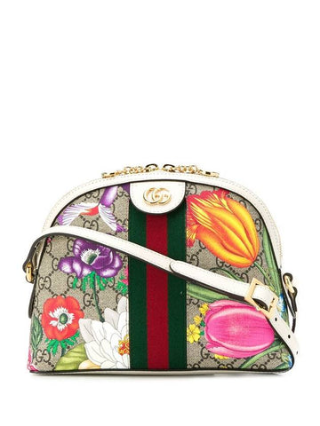 Ophidia GG Flora Shoulder Bag - GUCCI - BALAAN 1