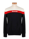 Men's Virgin Wool Logo Knit Top Navy - MONCLER - BALAAN 2