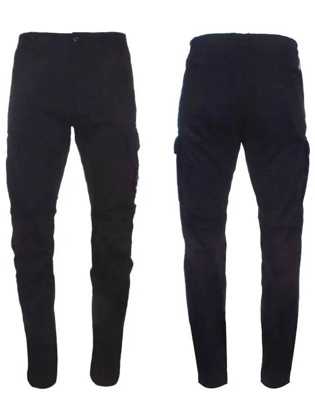 Lens Wappen Cargo Straight Pants Black - CP COMPANY - BALAAN 8