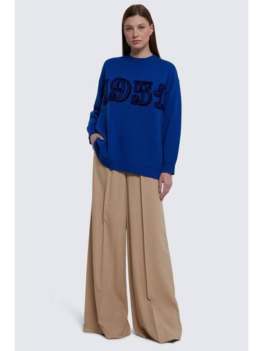 Bard 1951 Wool Cashmere Knit Top Blue - MAX MARA - BALAAN 1