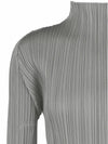 Pleated please basic half neck long sleeve t shirt - ISSEY MIYAKE - BALAAN 3