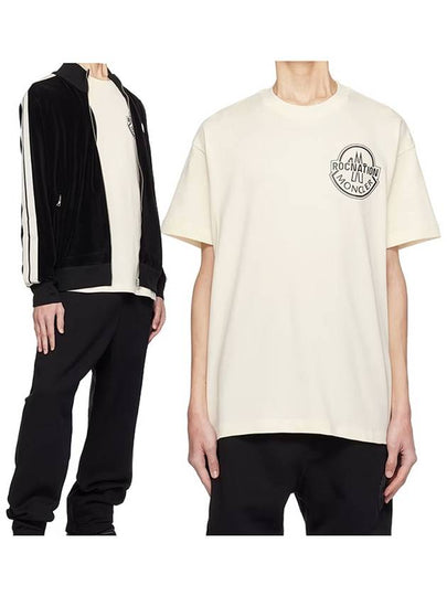 Logo Short Sleeve T-shirt Off White - MONCLER - BALAAN 2