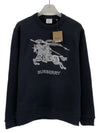 Embroidered EKD Logo Sweatshirt Black - BURBERRY - BALAAN 6