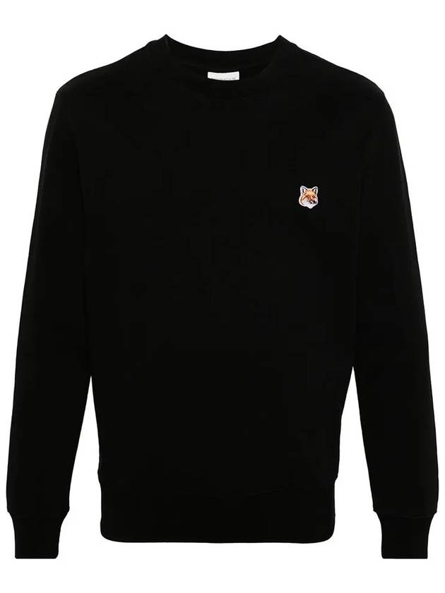 Fox Head Patch Regular Sweatshirt Black - MAISON KITSUNE - BALAAN 3