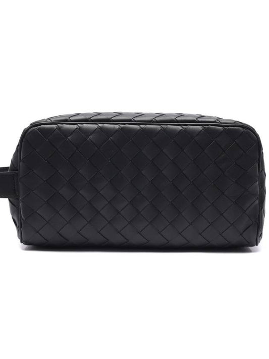 Intrecciato Travel Pouch Bag Black - BOTTEGA VENETA - BALAAN 2