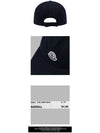 Fleece Logo Patch Cotton Baseball Ball Cap Navy - MONCLER - BALAAN 4