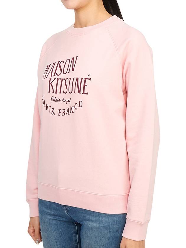 Cotton Palais Royal Vintage Logo Sweatshirt Pale Pink - MAISON KITSUNE - BALAAN 3