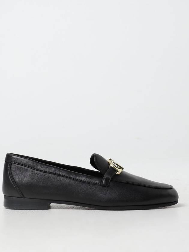 Logo Leather Loafers Black - LIU JO - BALAAN 2