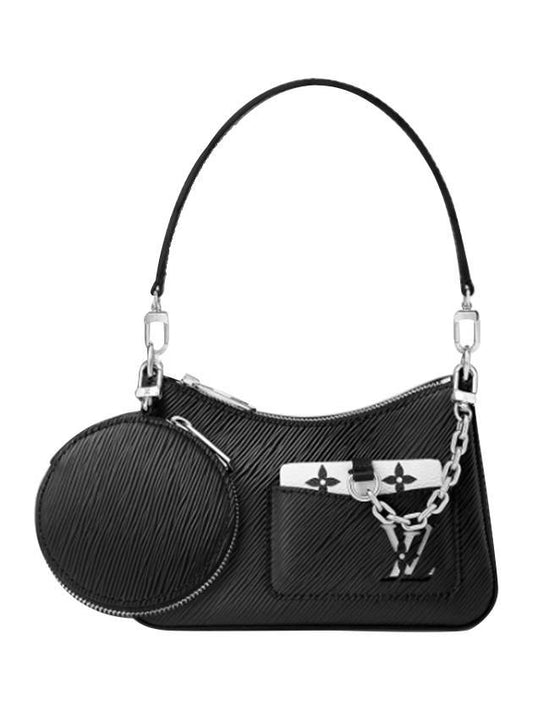 Marellini Epi Leather Shoulder Bag Black - LOUIS VUITTON - BALAAN 1