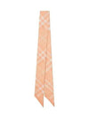 Check Skinny Silk Scarf Pink - BURBERRY - BALAAN 2