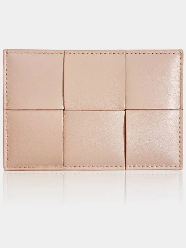 Intrecciato Lambskin Calfskin Card Wallet Pink - BOTTEGA VENETA - BALAAN 7