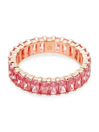 Matrix Baguette Cut Ring Rose Gold Pink - SWAROVSKI - BALAAN 2