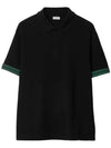 Striped Cuff Polo Shirt Black - BURBERRY - BALAAN 1