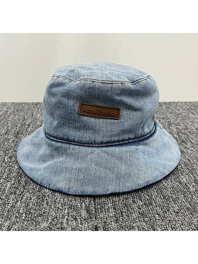 Logo Denim Bucket Hat Light Blue - ACNE STUDIOS - BALAAN 3