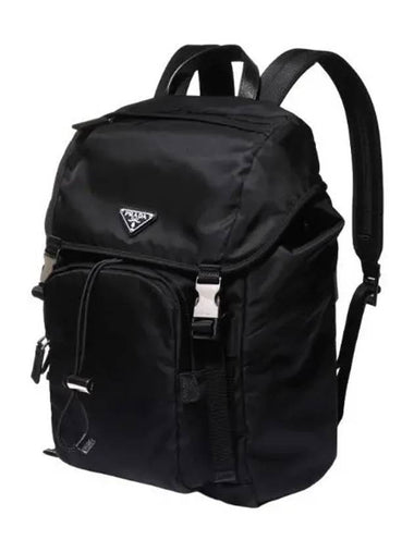 Re nylon triangle logo backpack - PRADA - BALAAN 1