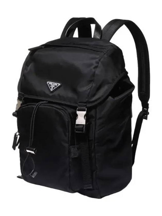 Re nylon triangle logo backpack men s bag - PRADA - BALAAN 1