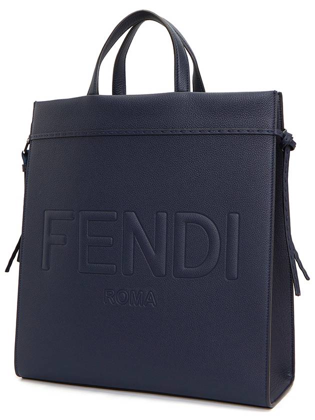 Go To Shopper Medium Tote Back Navy - FENDI - BALAAN 3