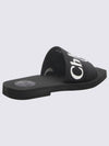 Woody Logo Slide Slippers Black - CHLOE - BALAAN 4