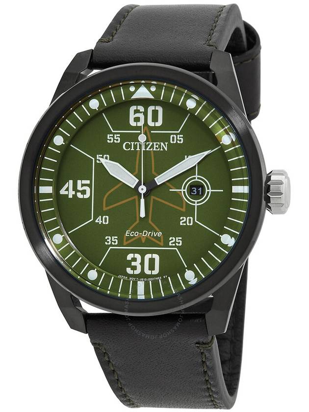 Citizen Avion Eco-Drive Green Dial Men's Watch AW1735-03X - CITIZEN - BALAAN 1